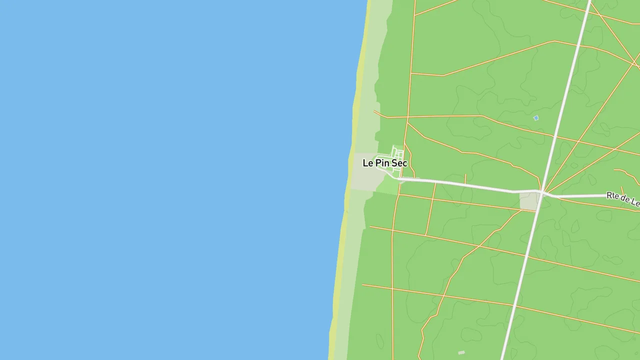 Map showing Le Pin Sec