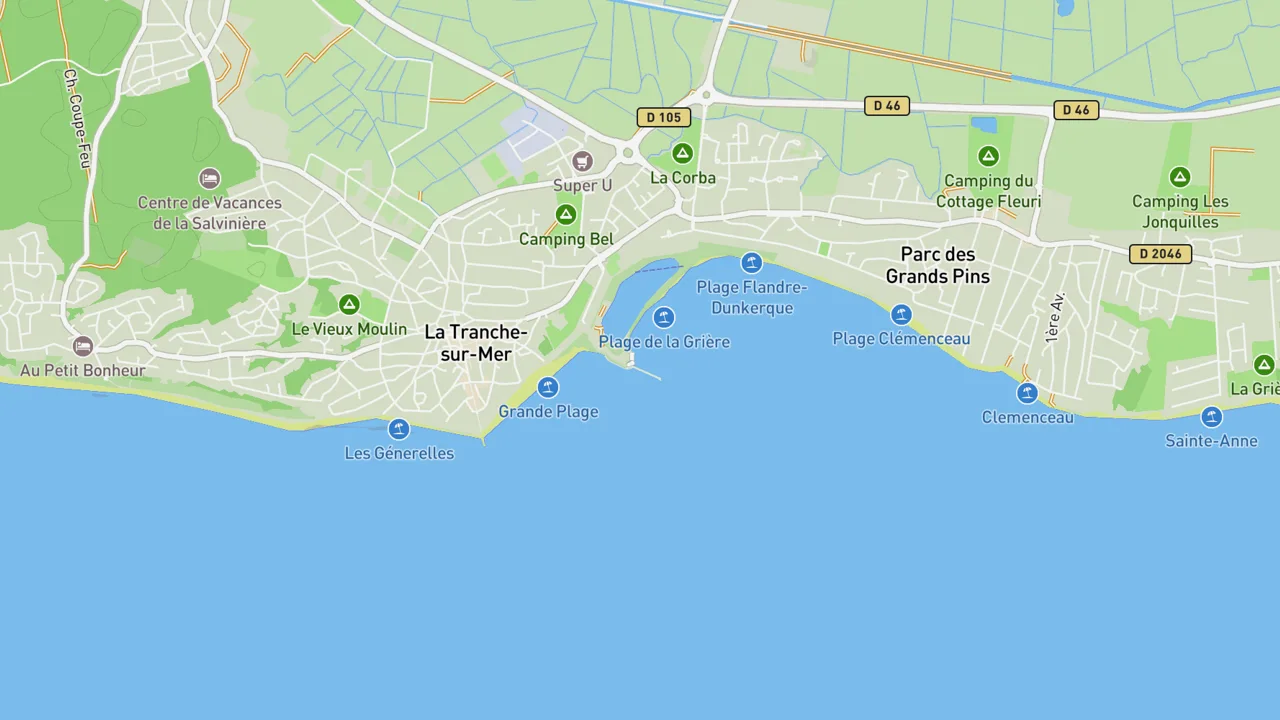 Map showing L'Embarcadère
