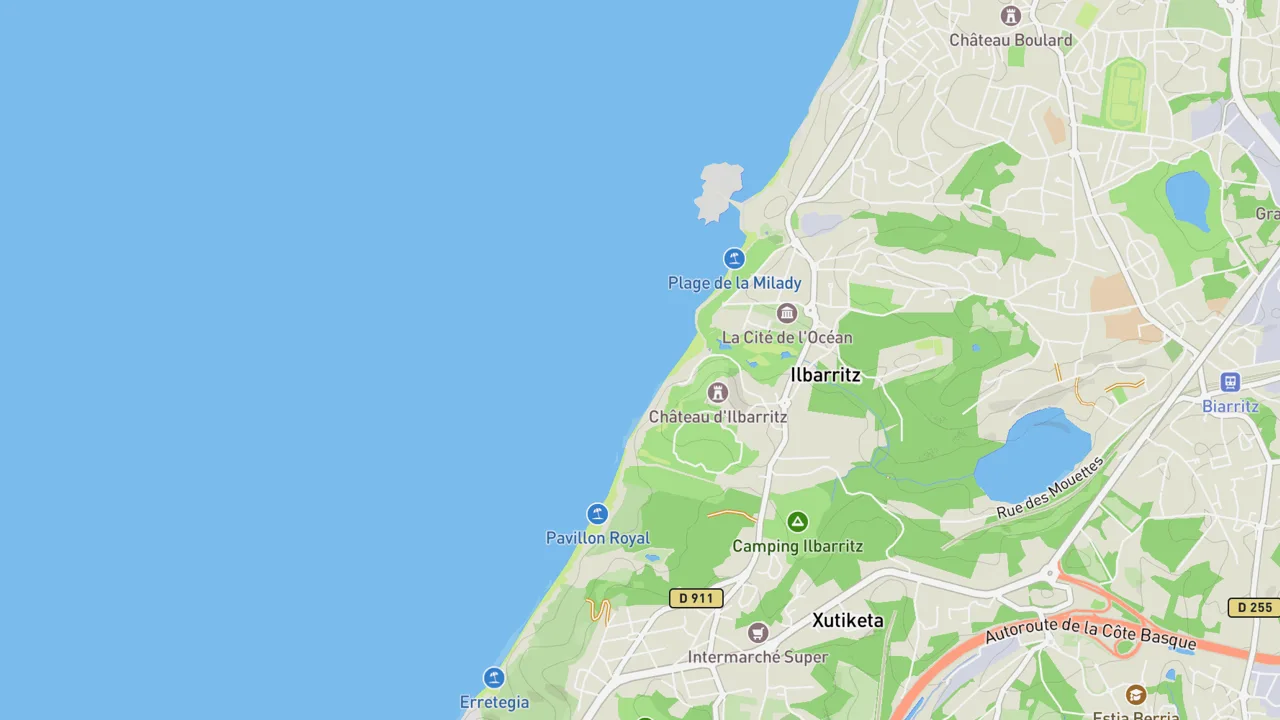 Map showing Ilbarritz