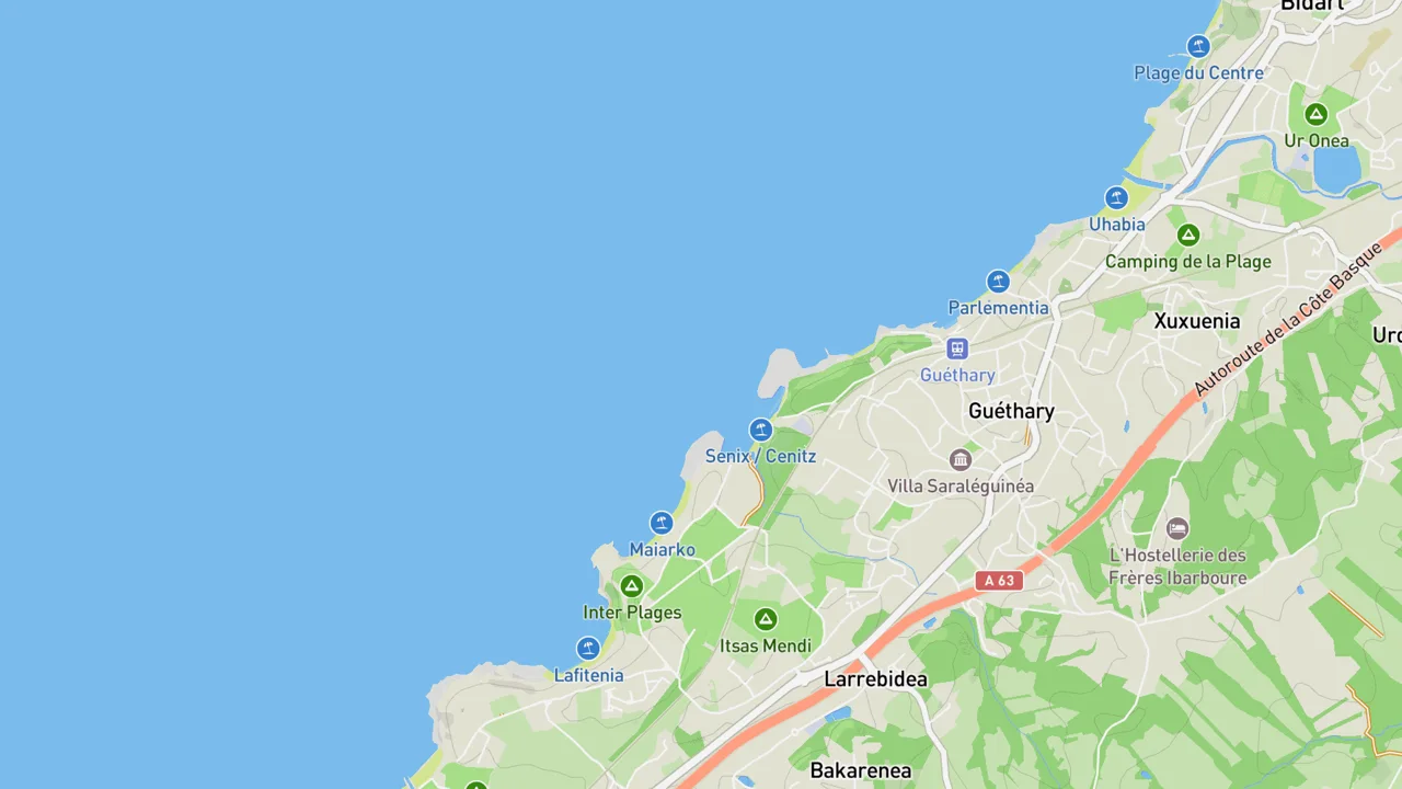 Map showing Cenitz