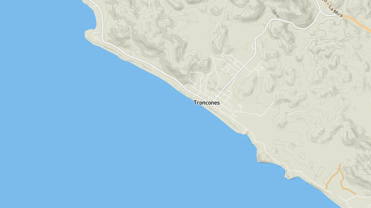 Kaart met Troncones