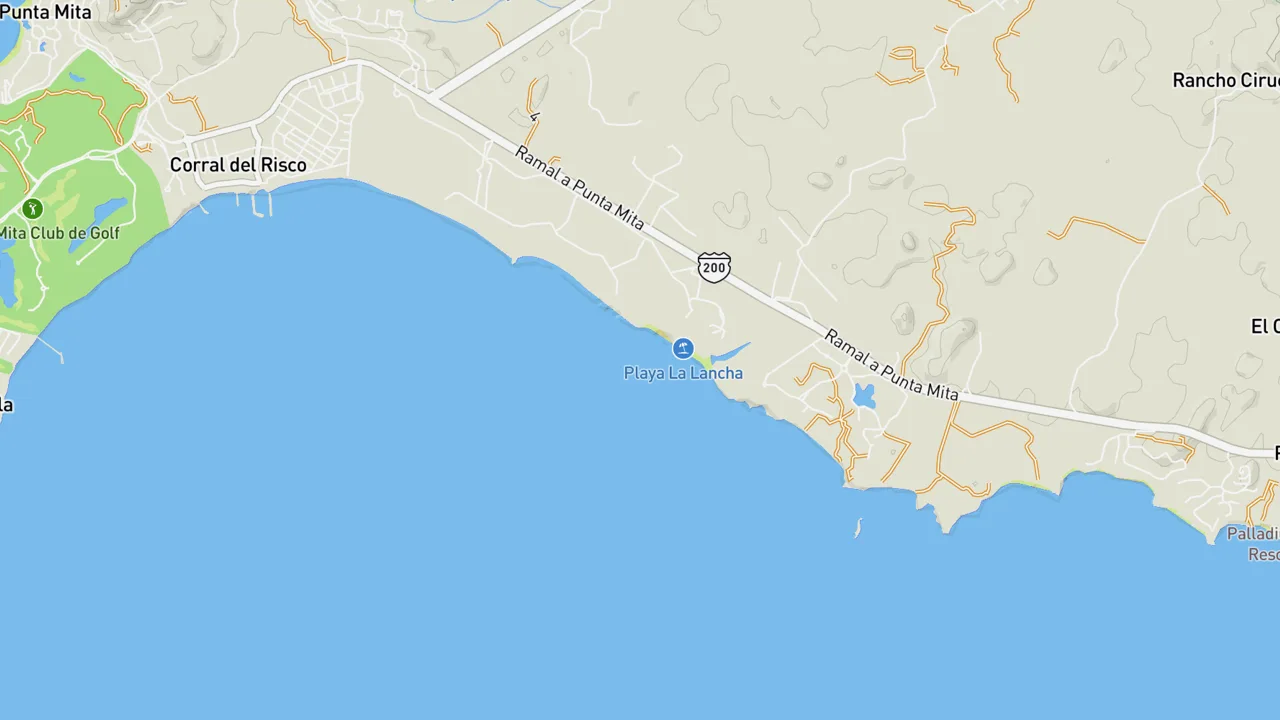Map showing La Lancha