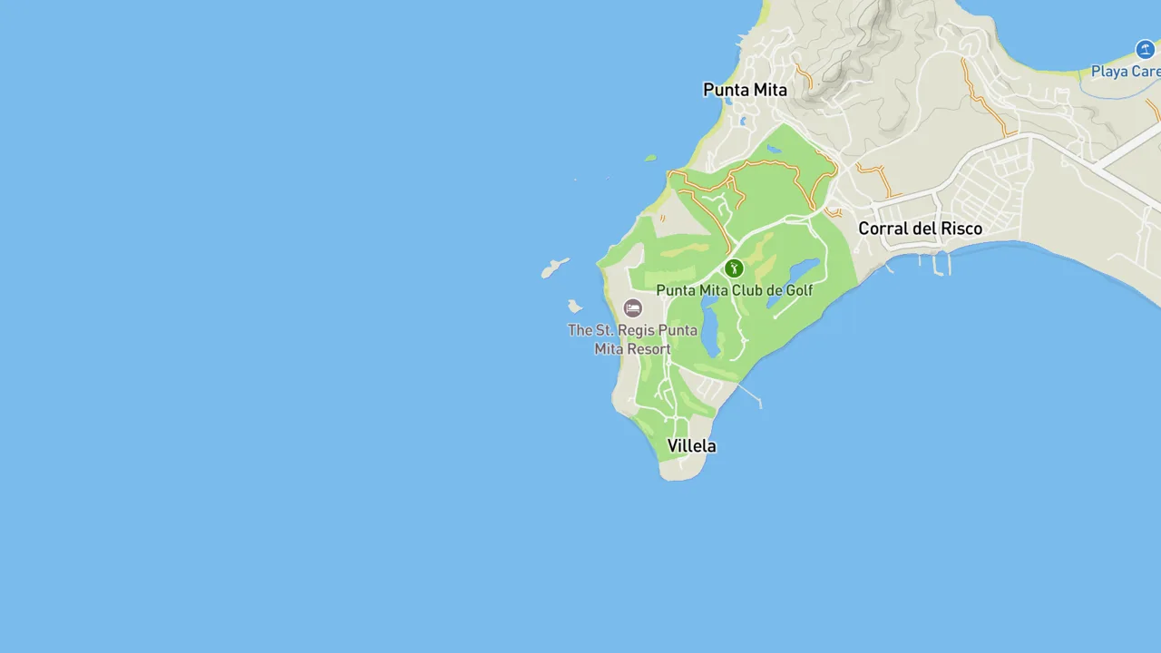 Kaart met Punta Mita