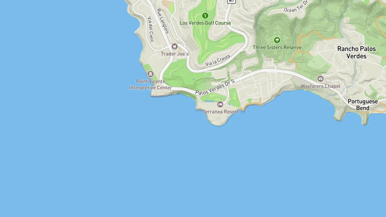 Kaart met Abalone Cove Beach