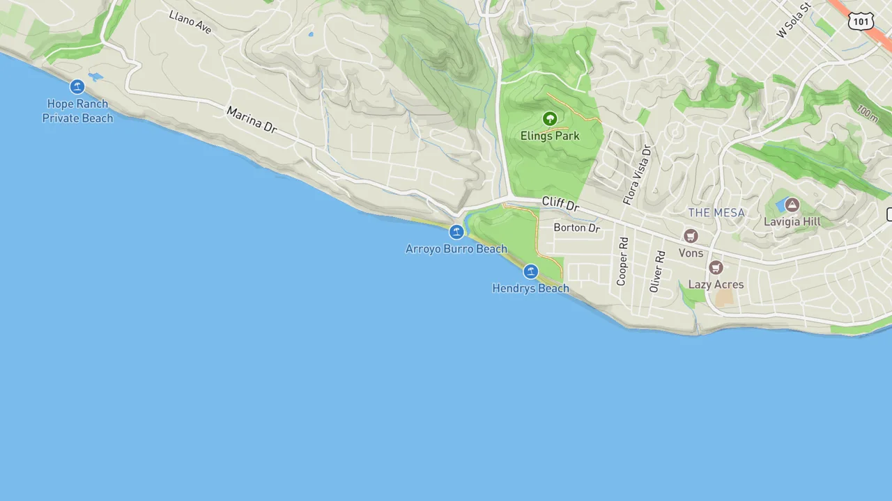 Map showing The Pit