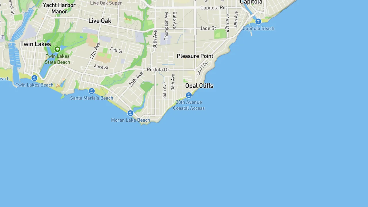 Map showing Jack's