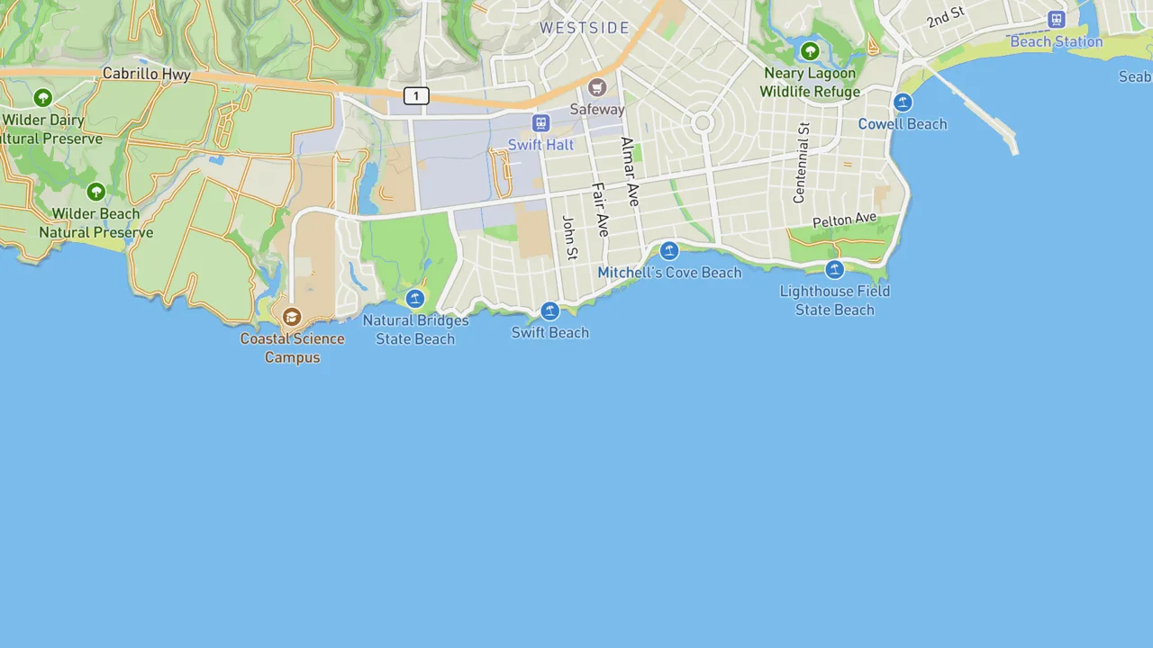Map showing Swift Street