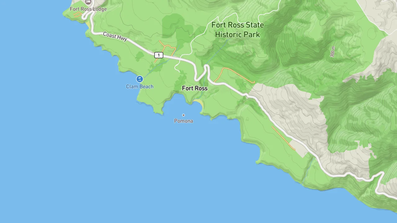 Map showing The Fort