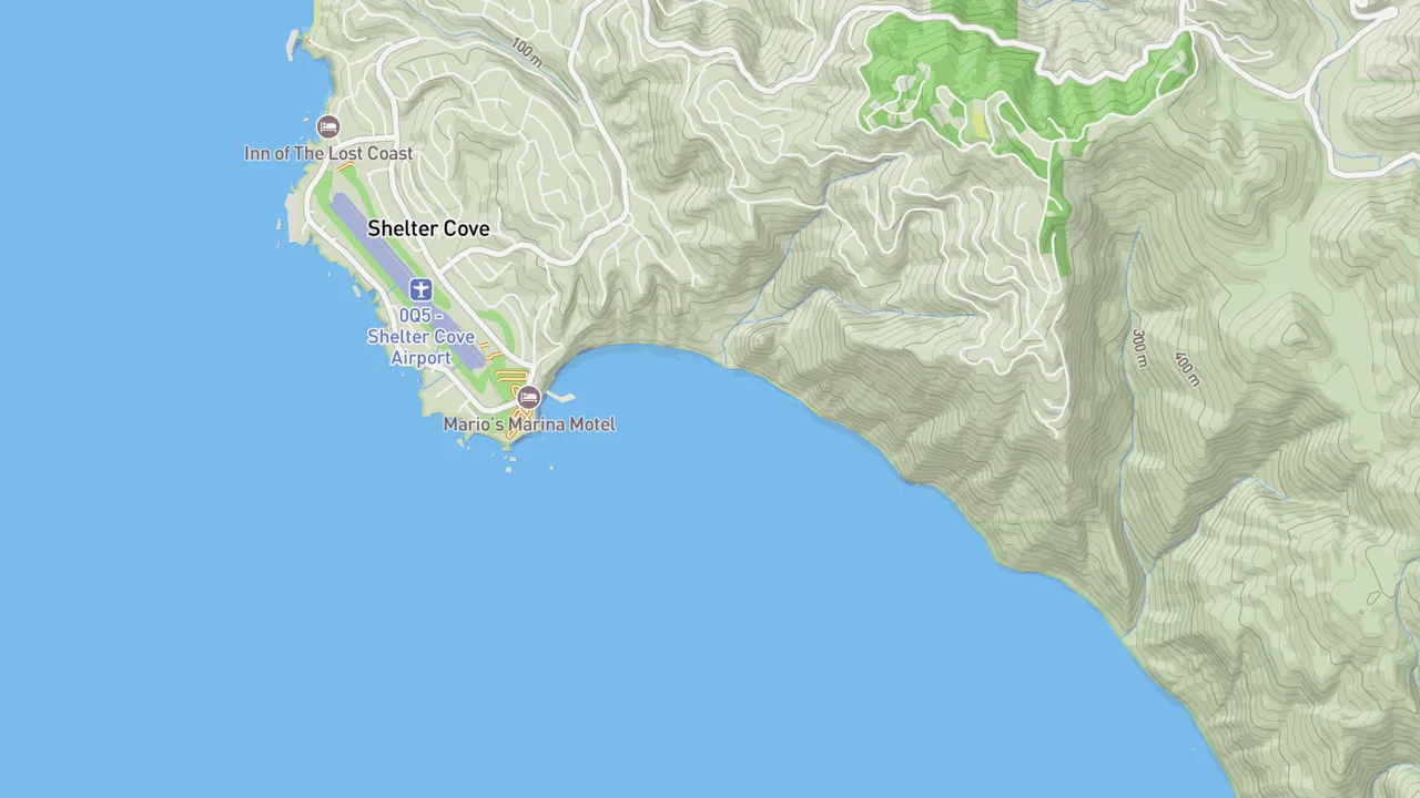 Map showing Deadmans (Humbolt County)