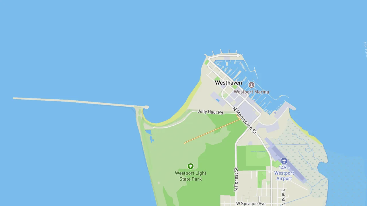 Kaart met Westport - The Cove