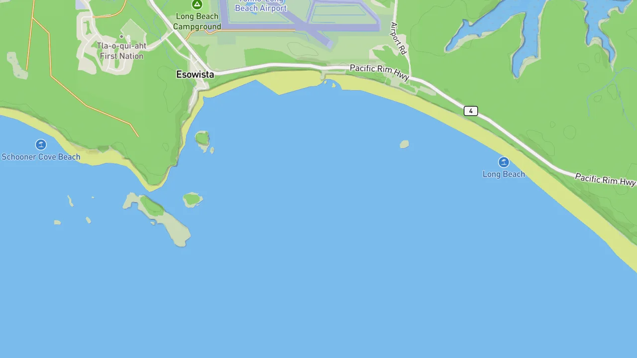 Map showing Long Beach