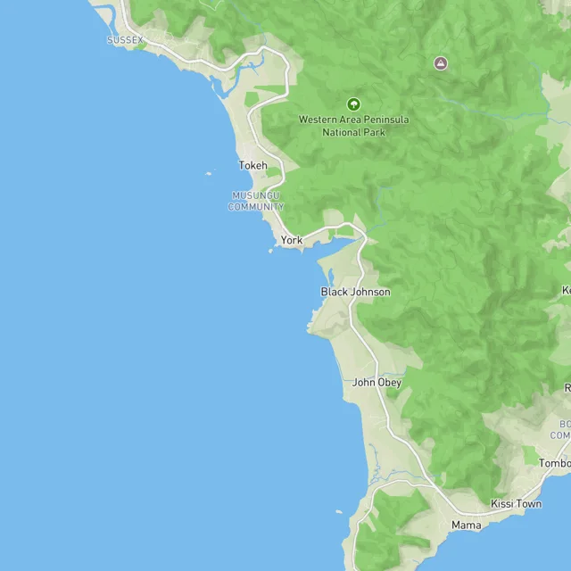 Map of the surf spots on this page