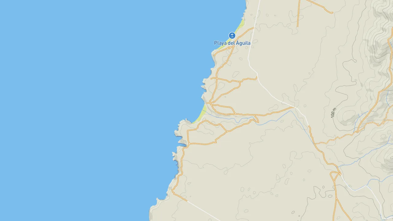 Kaart met Playa de Esquinzo