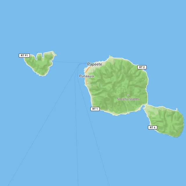 Map of the surf spots on this page