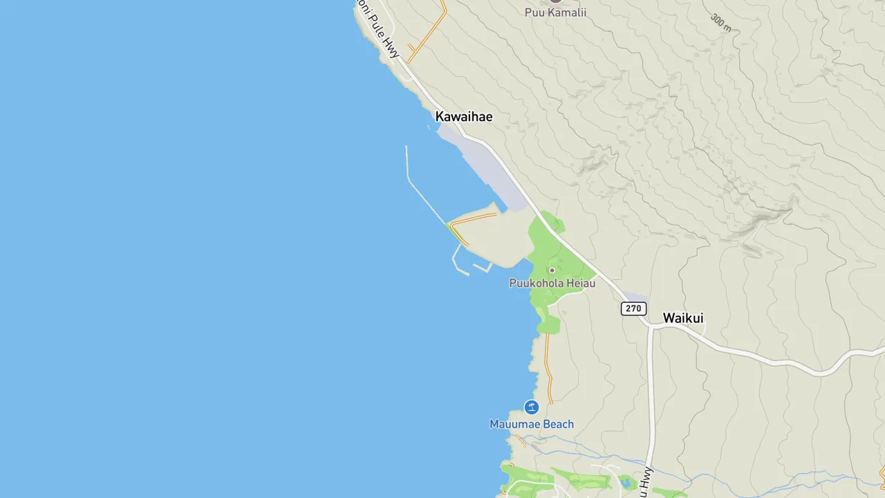Map showing Kawaihae