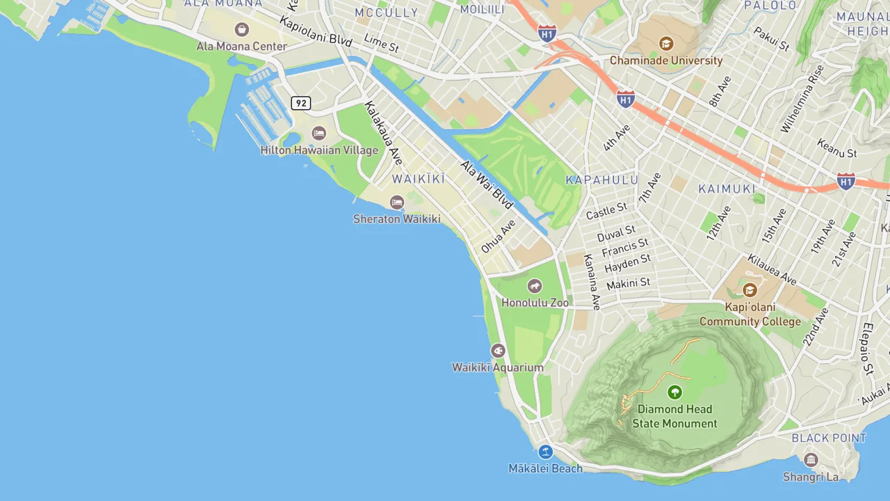 Map showing Queen's