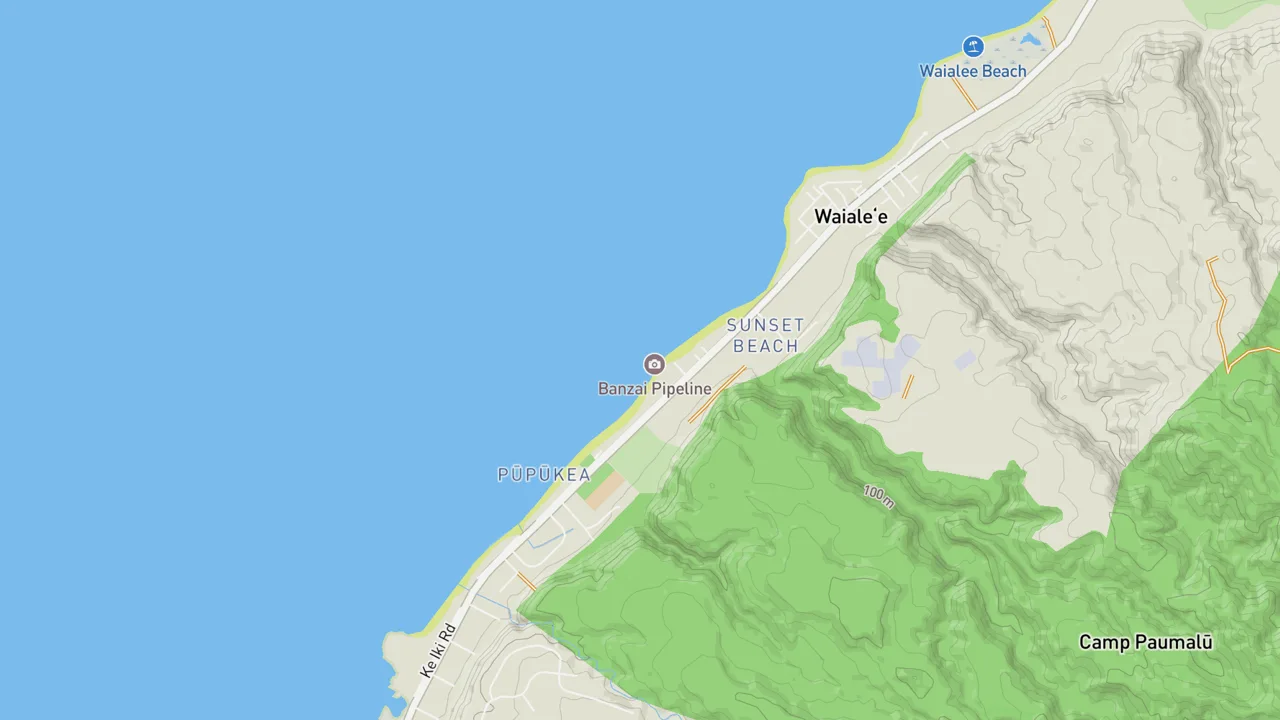 Map showing Rocky Point