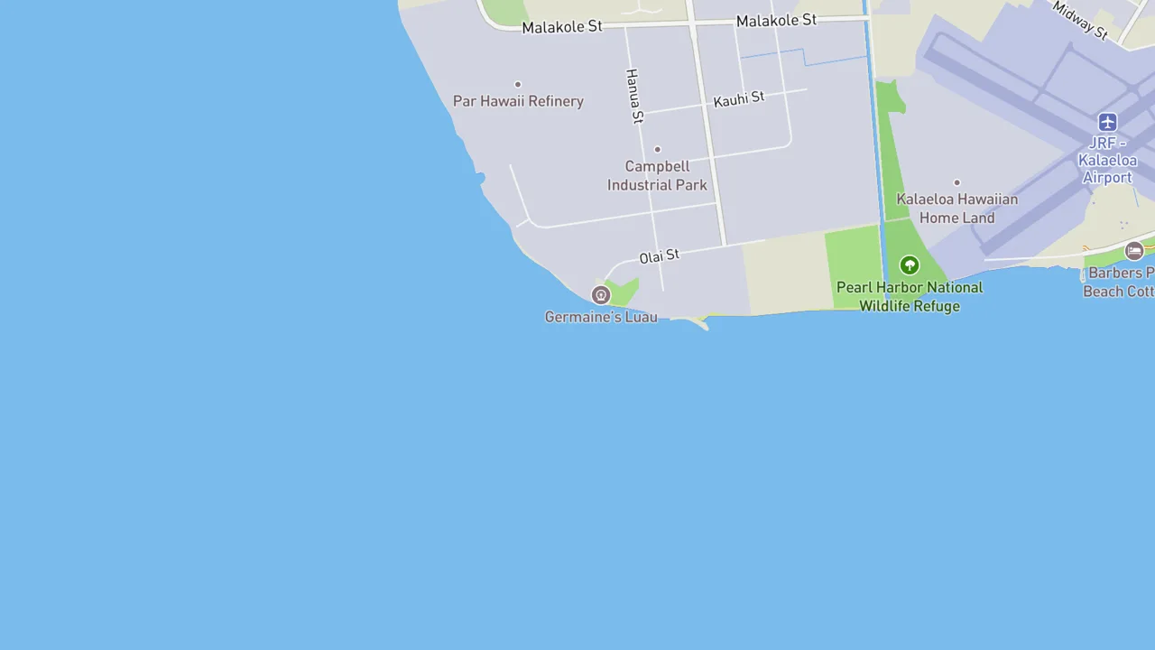 Map showing Barbers Point