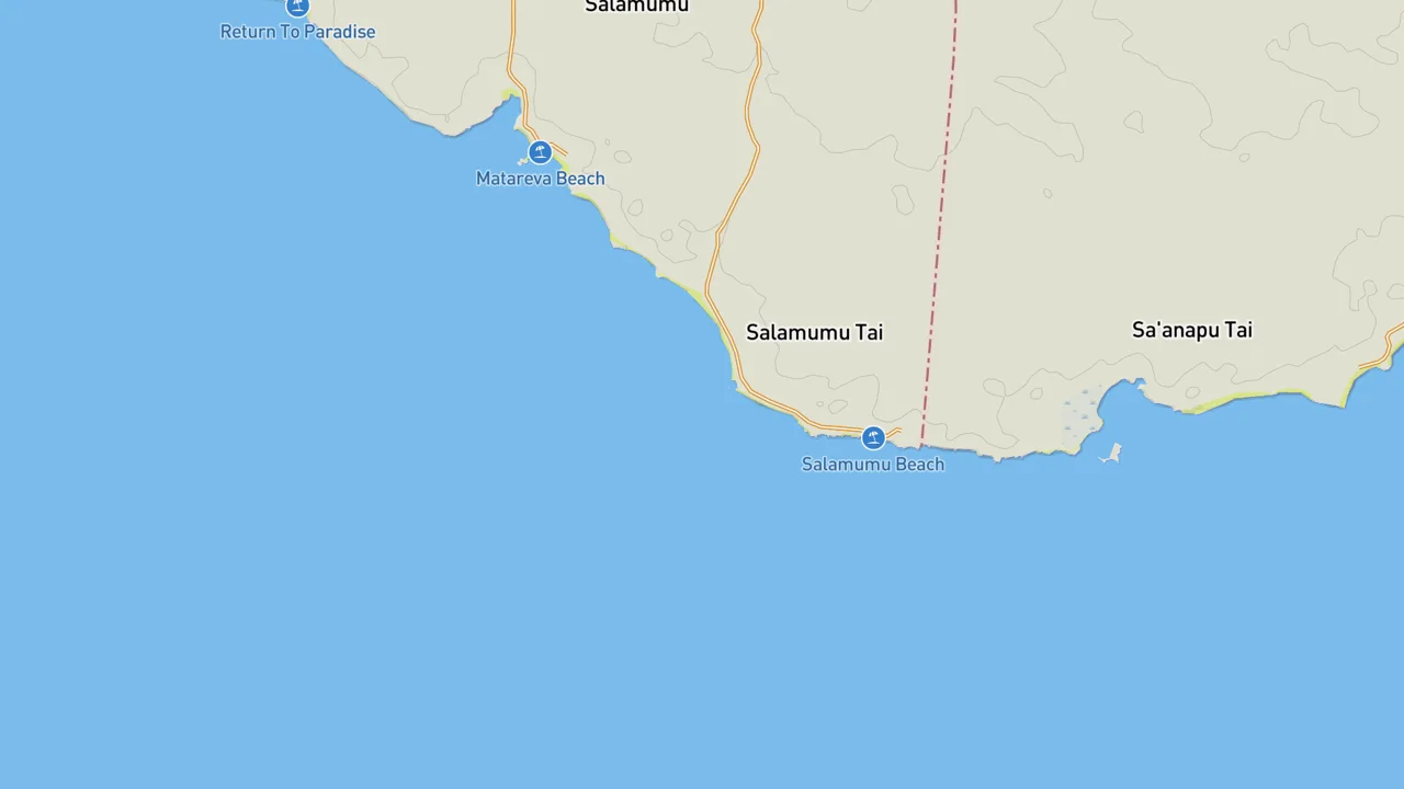 Map showing Salamumu