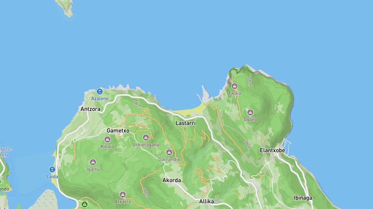 Map showing Laga