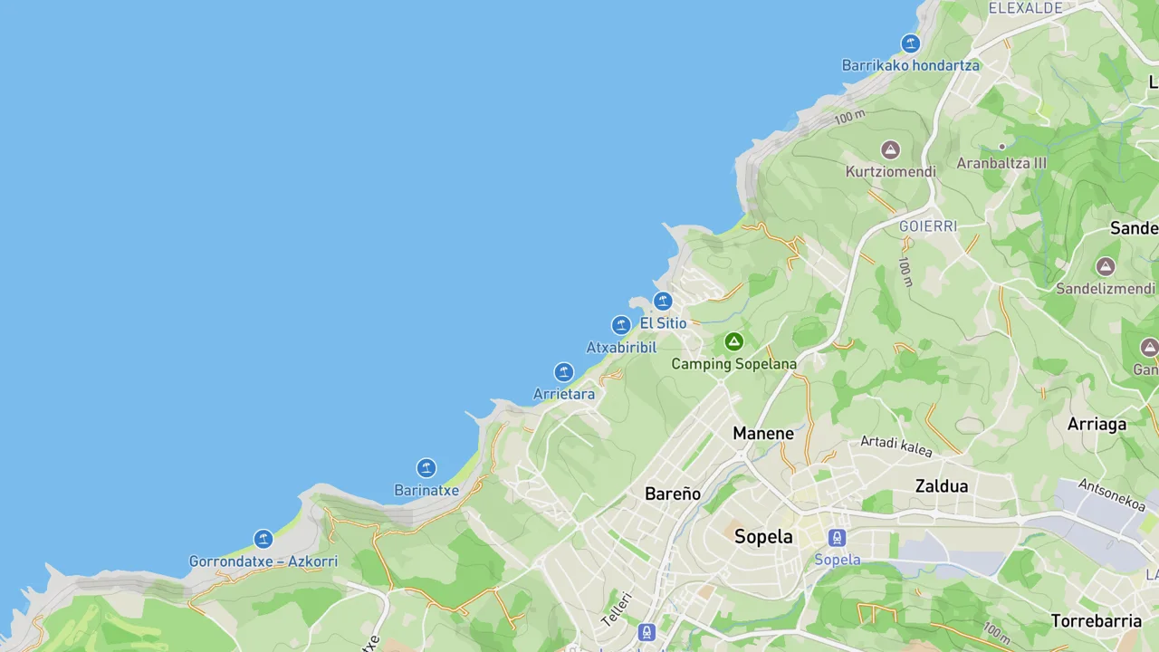 Map showing Sopelana