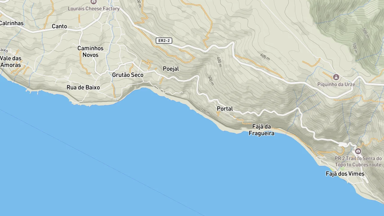 Map showing Faja Dos Vimes