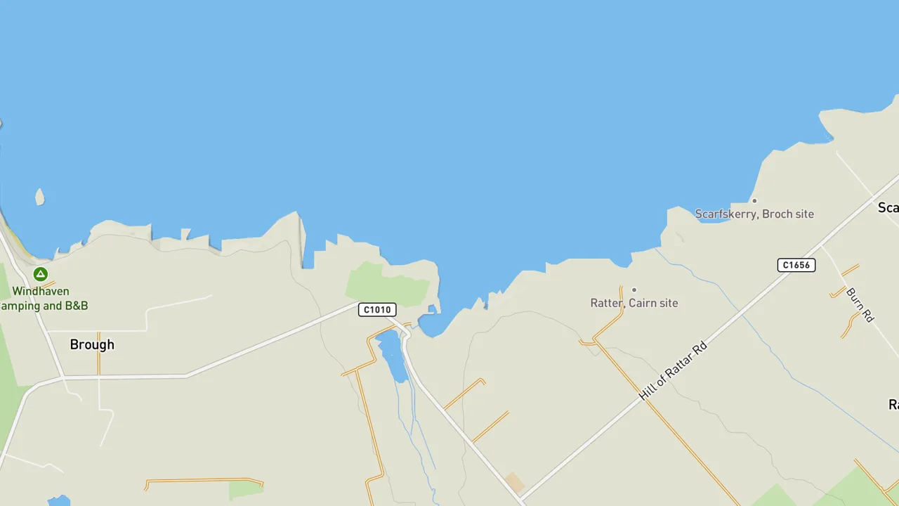 Map showing Ham