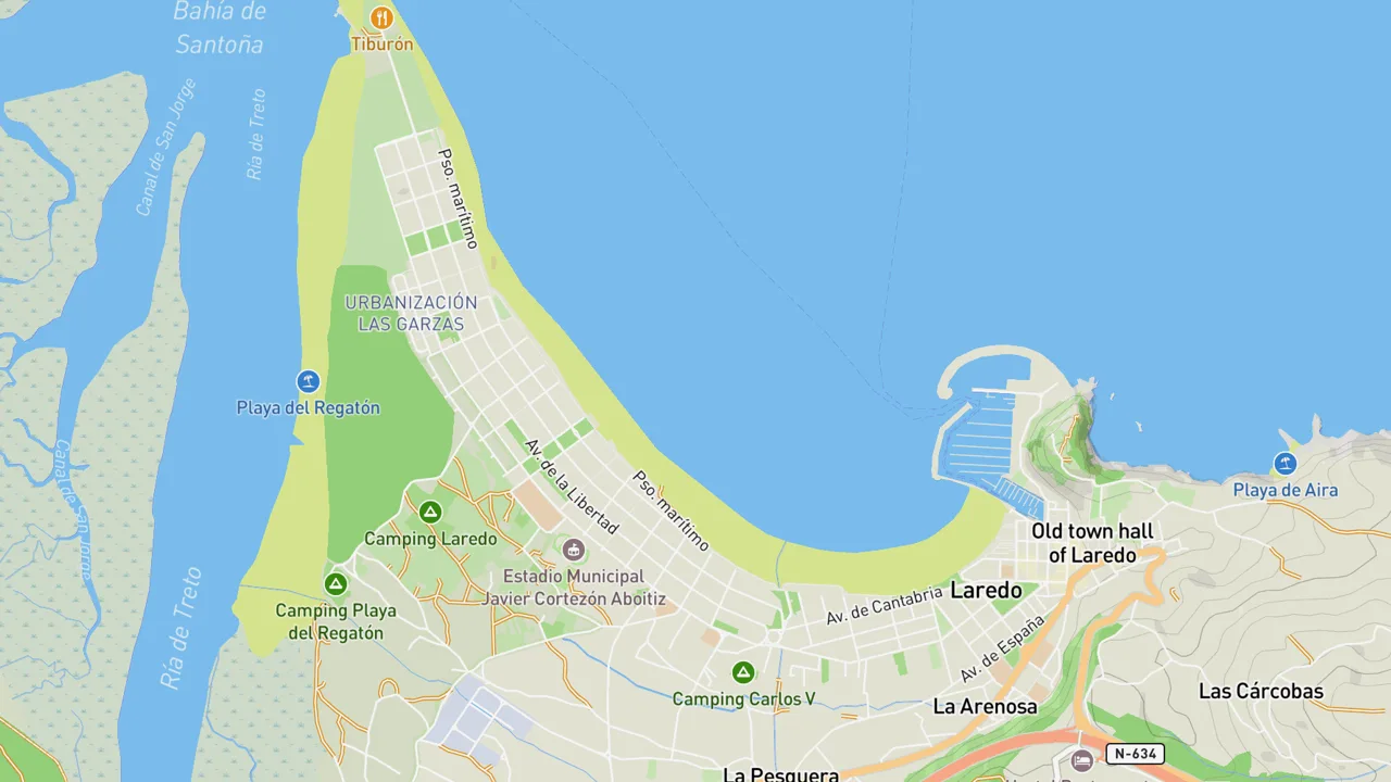 Map showing Laredo