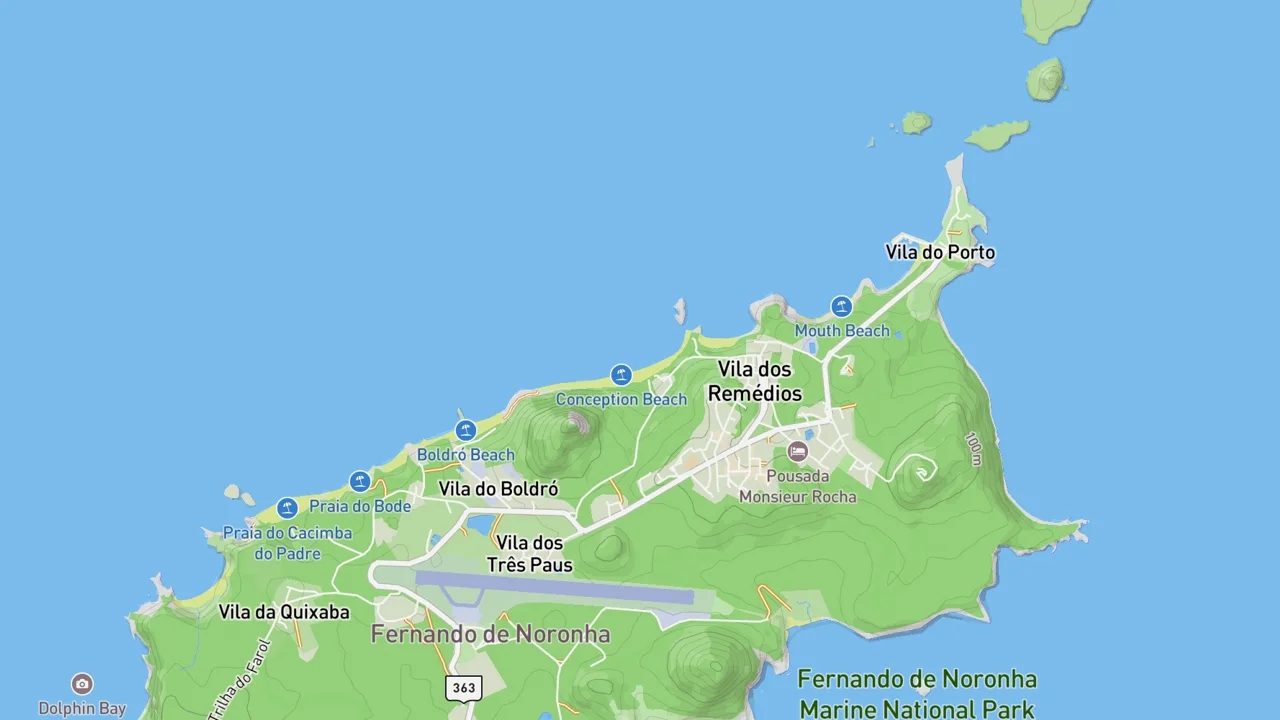 Map showing Conceição