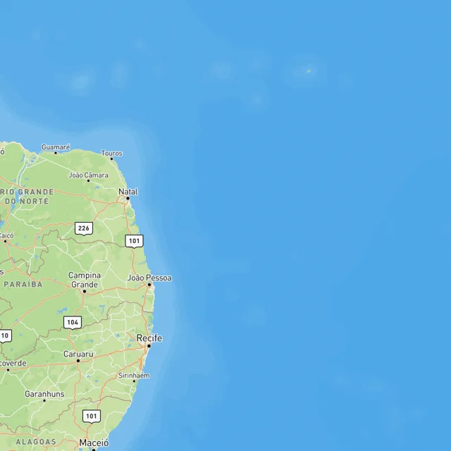 Map of the surf spots on this page
