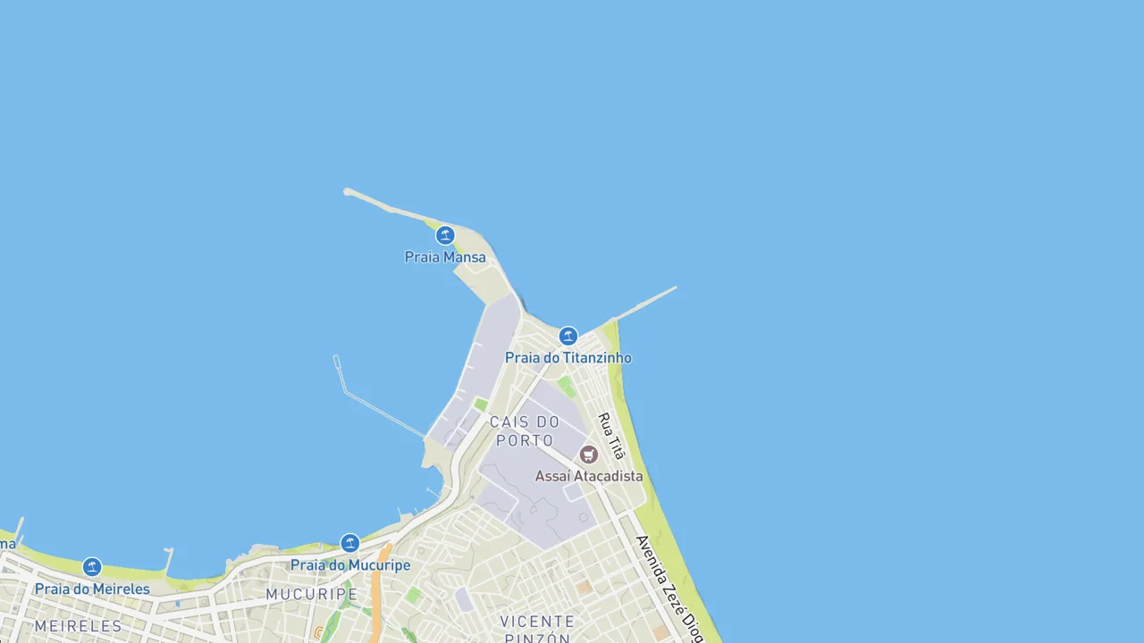 Map showing Titanzinho