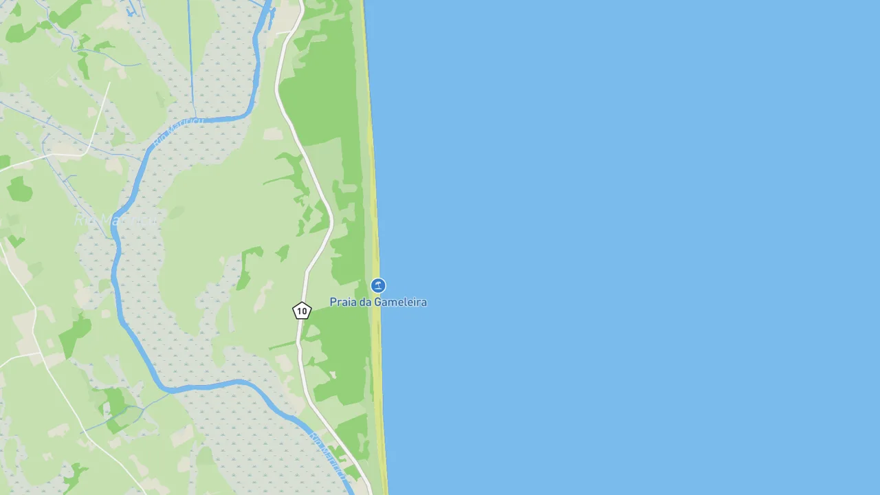 Map showing Guriri