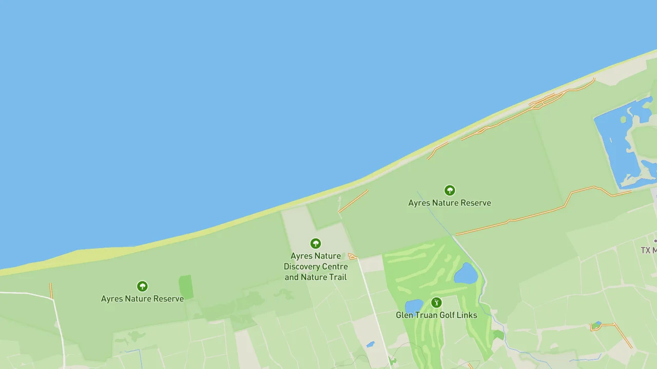 Map showing The Ayre