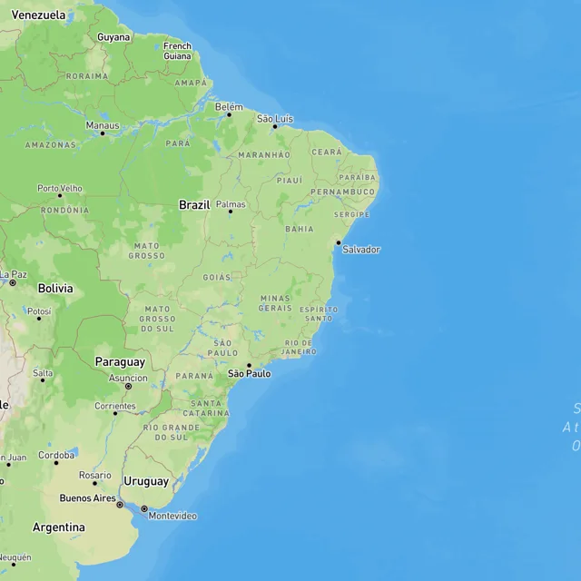 Map of the surf spots on this page