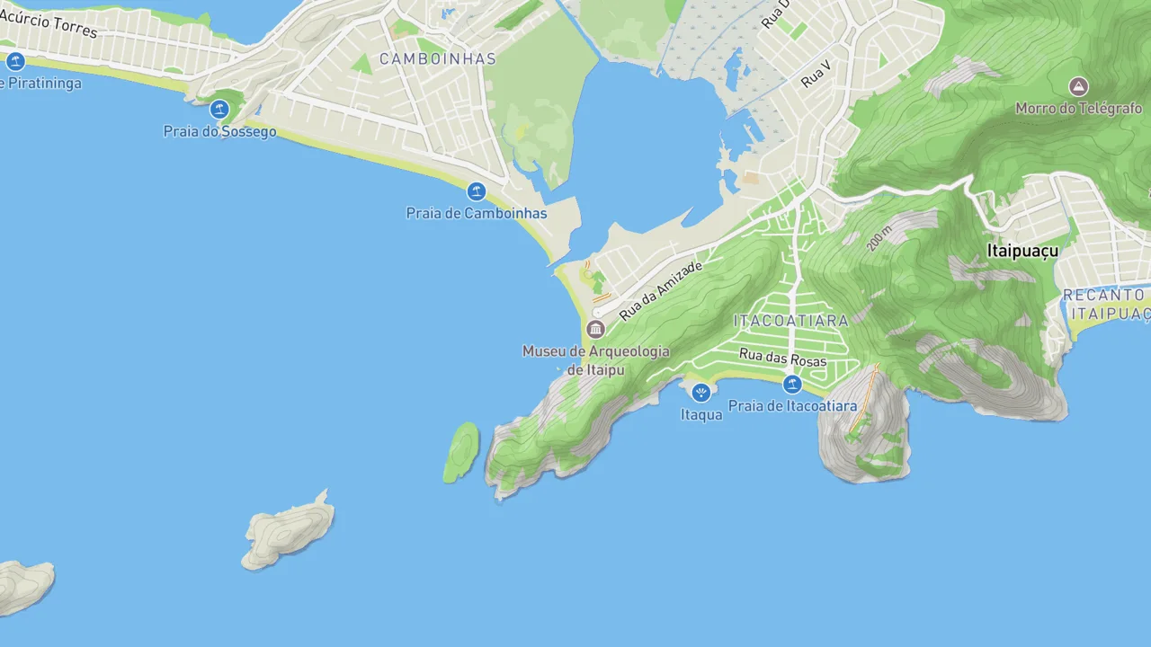 Map showing Itaipu