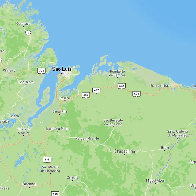 Map of the surf spots on this page