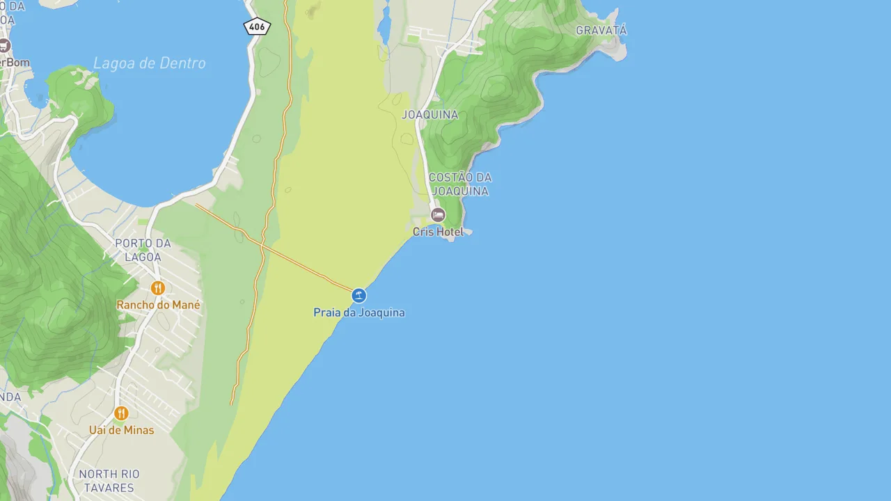 Map showing Joaquina