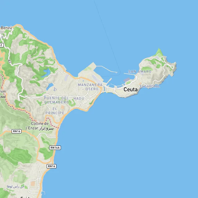 Map of the surf spots on this page