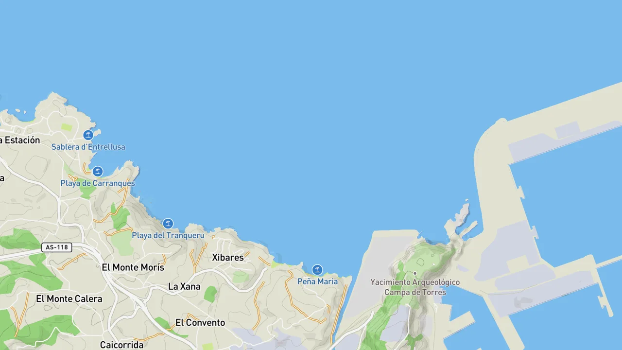 Map showing Xivares