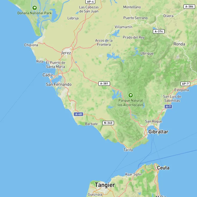 Map of the surf spots on this page