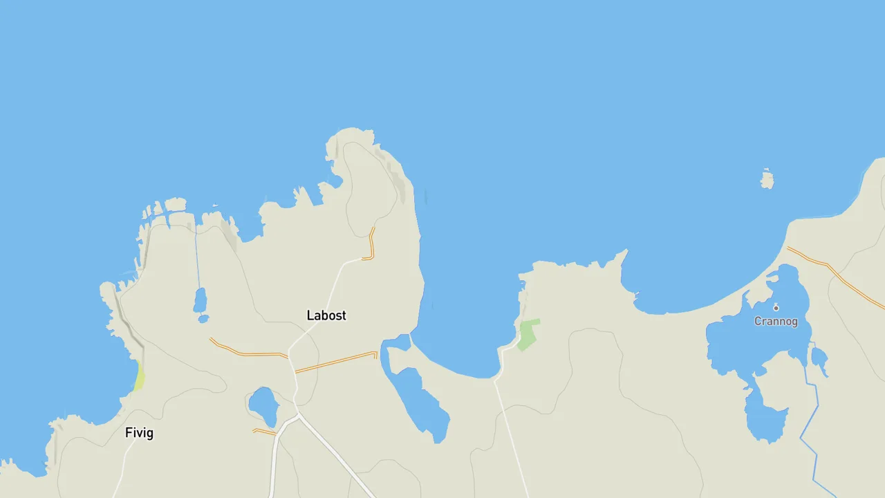Map showing Bragar