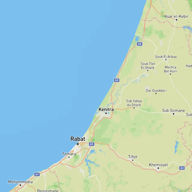 Map of the surf spots on this page