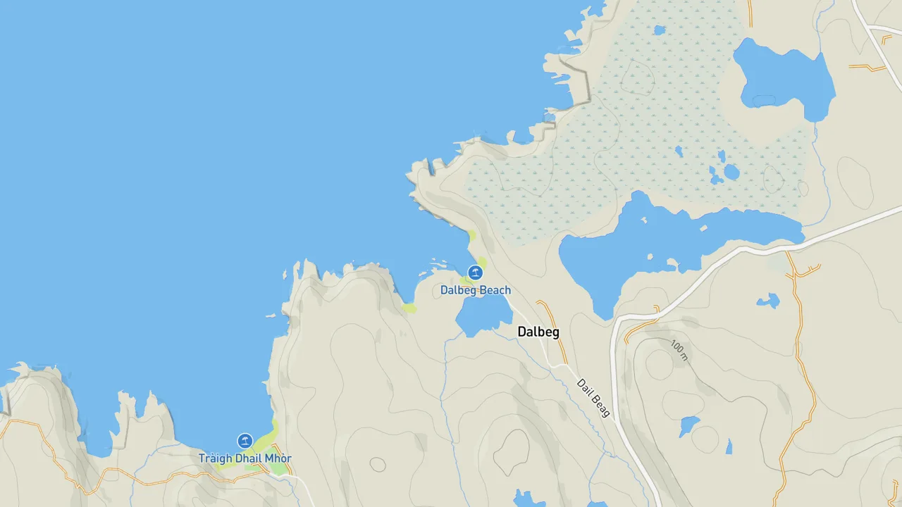 Map showing Dalbeg