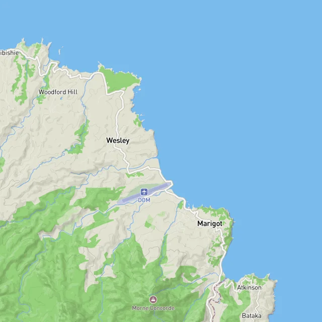Map of the surf spots on this page