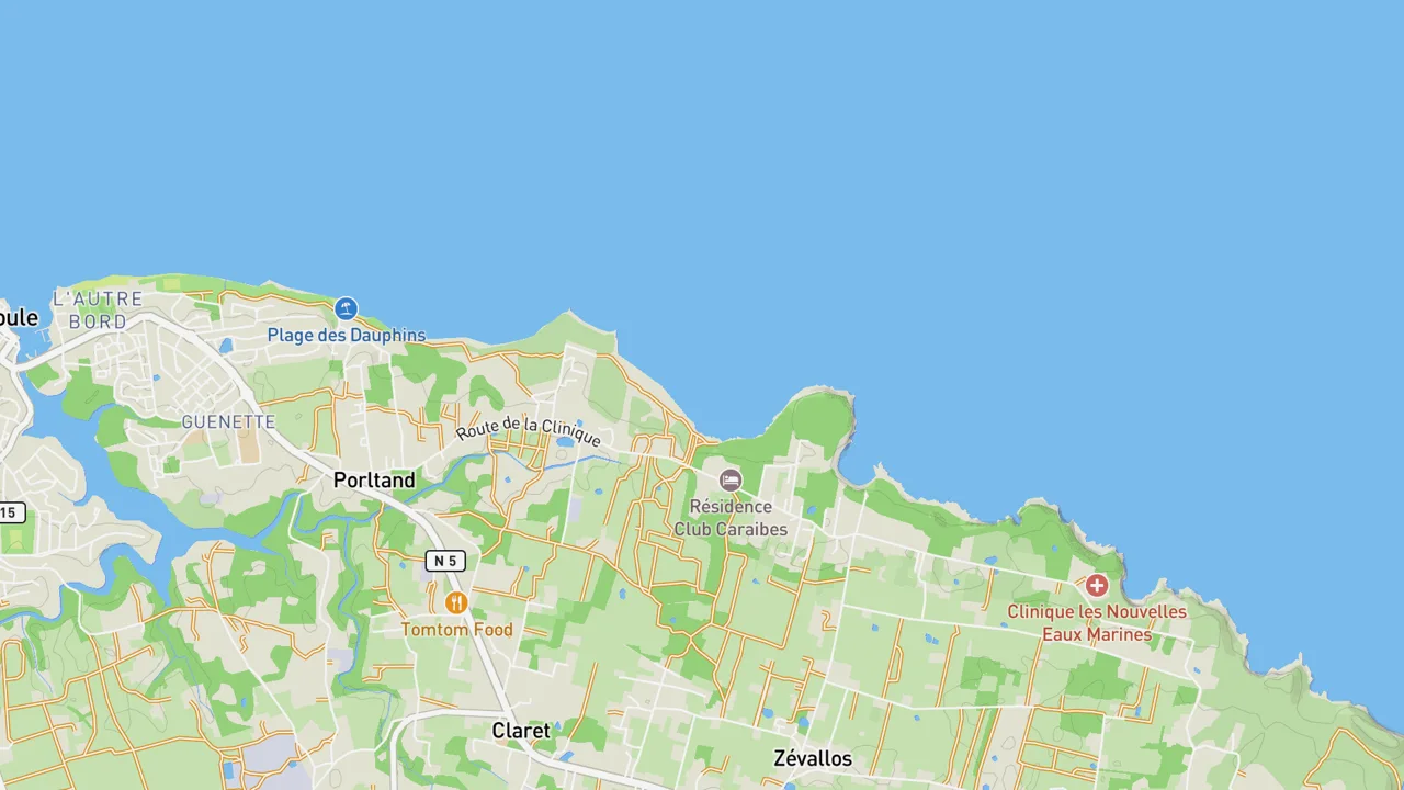Map showing Anse Salabouelle