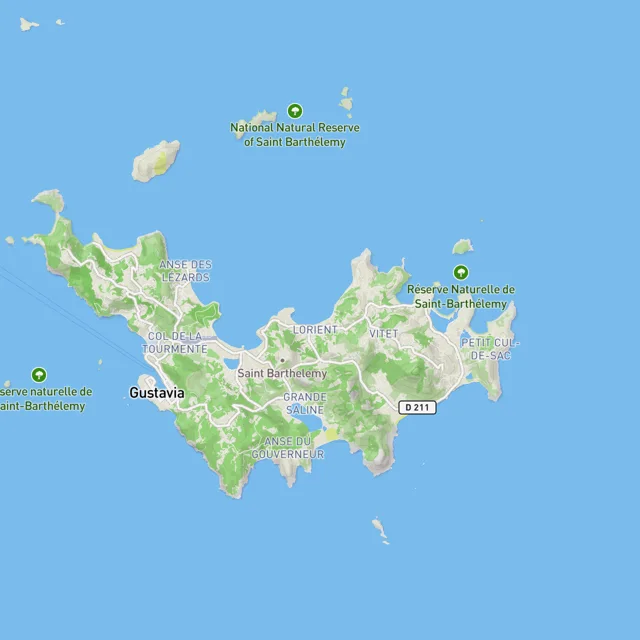Map of the surf spots on this page