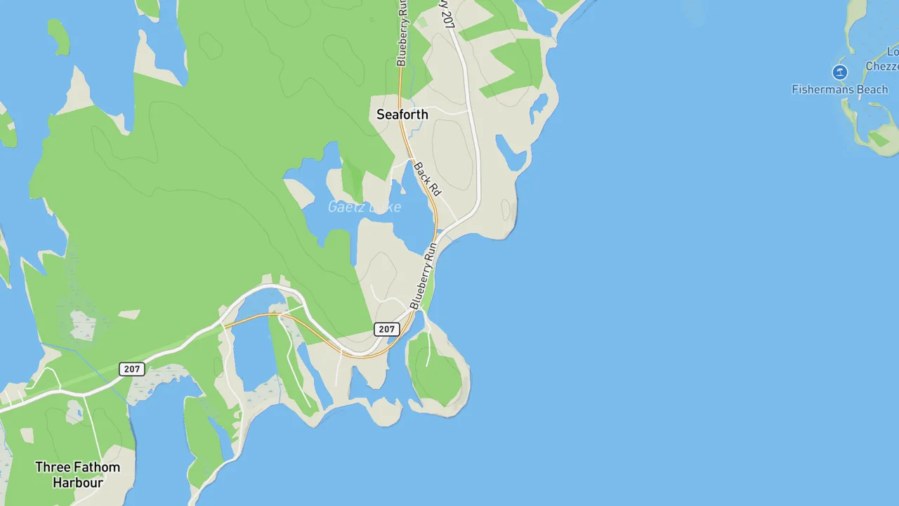 Map showing The Cove