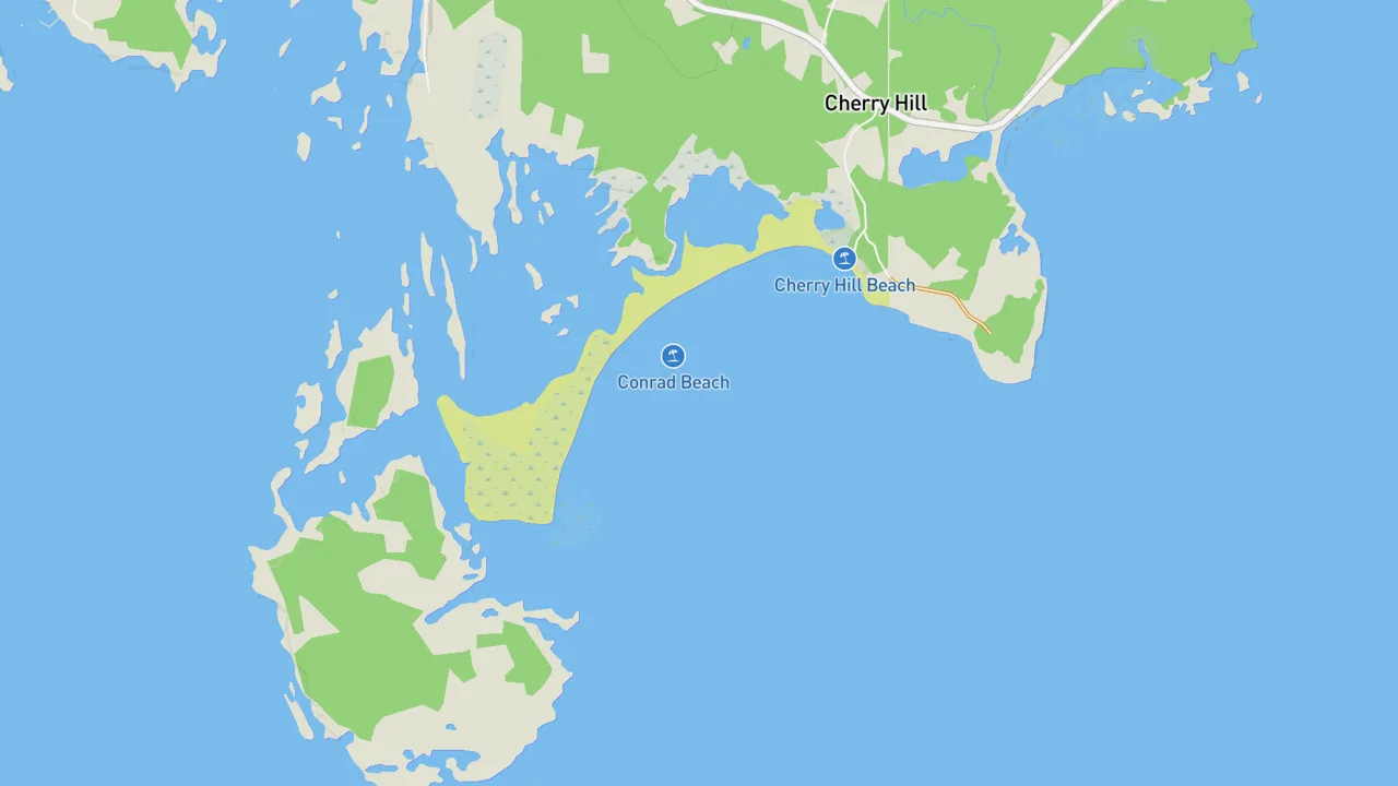 Map showing Cherry Hill