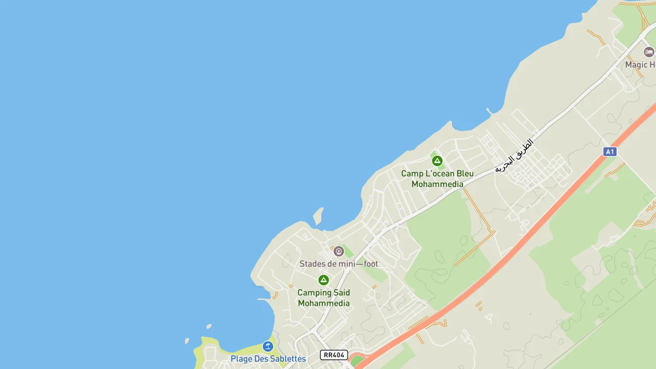 Map showing Pont Blondin