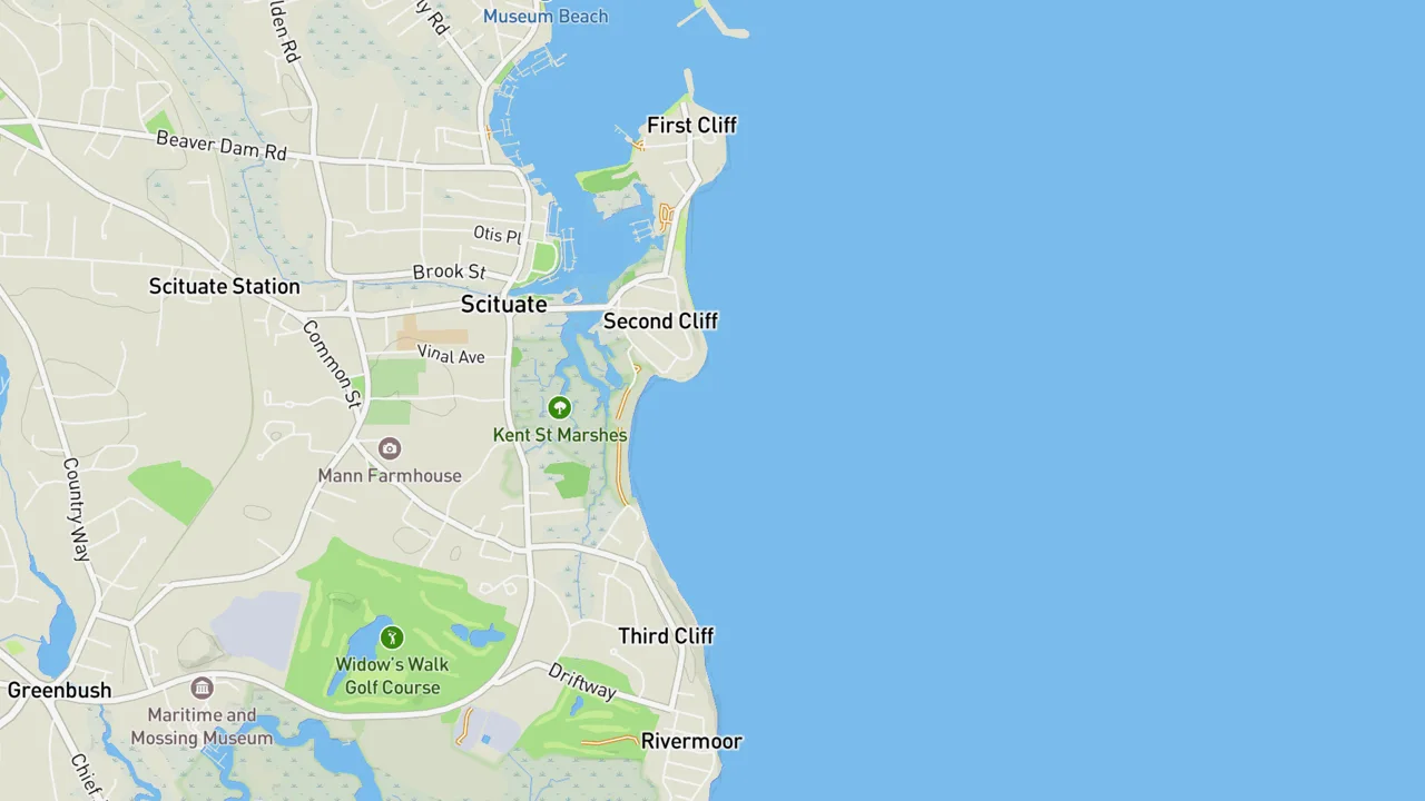 Map showing Scituate Harbor